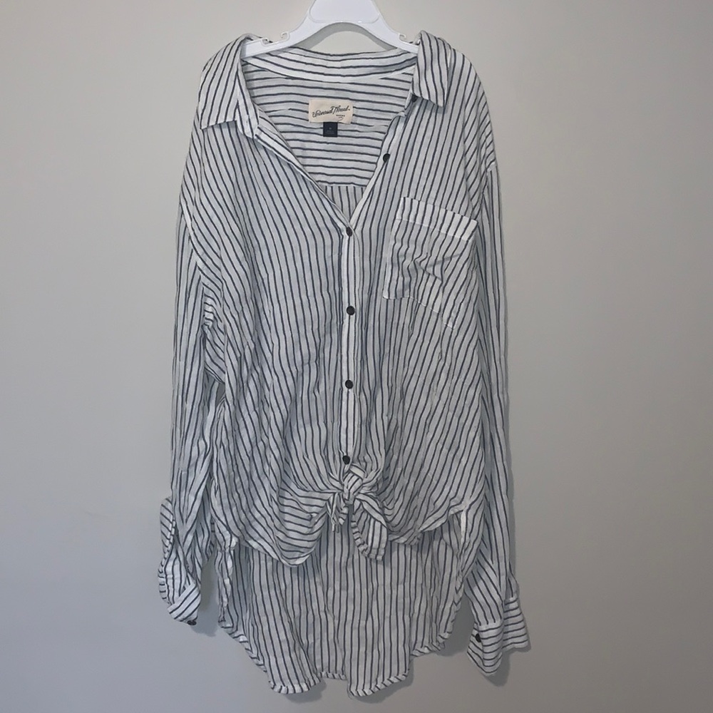 Stripped button down
